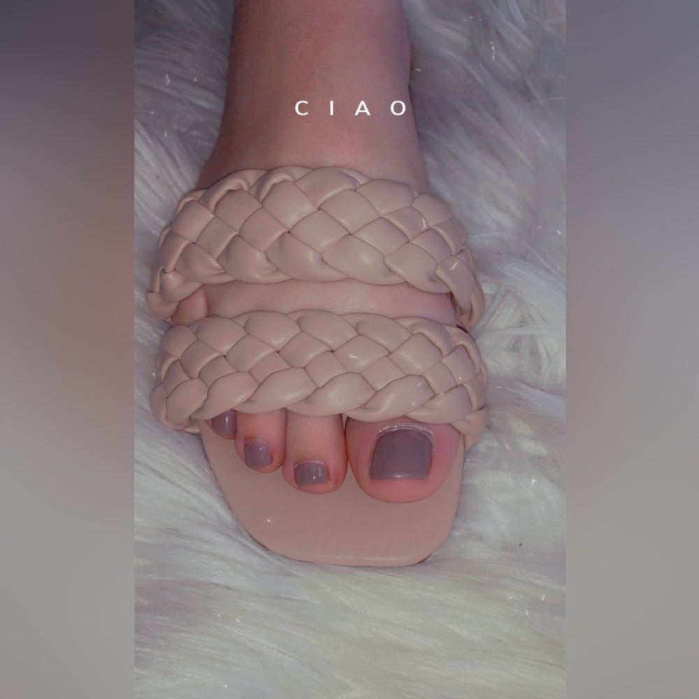 Double braided sandals